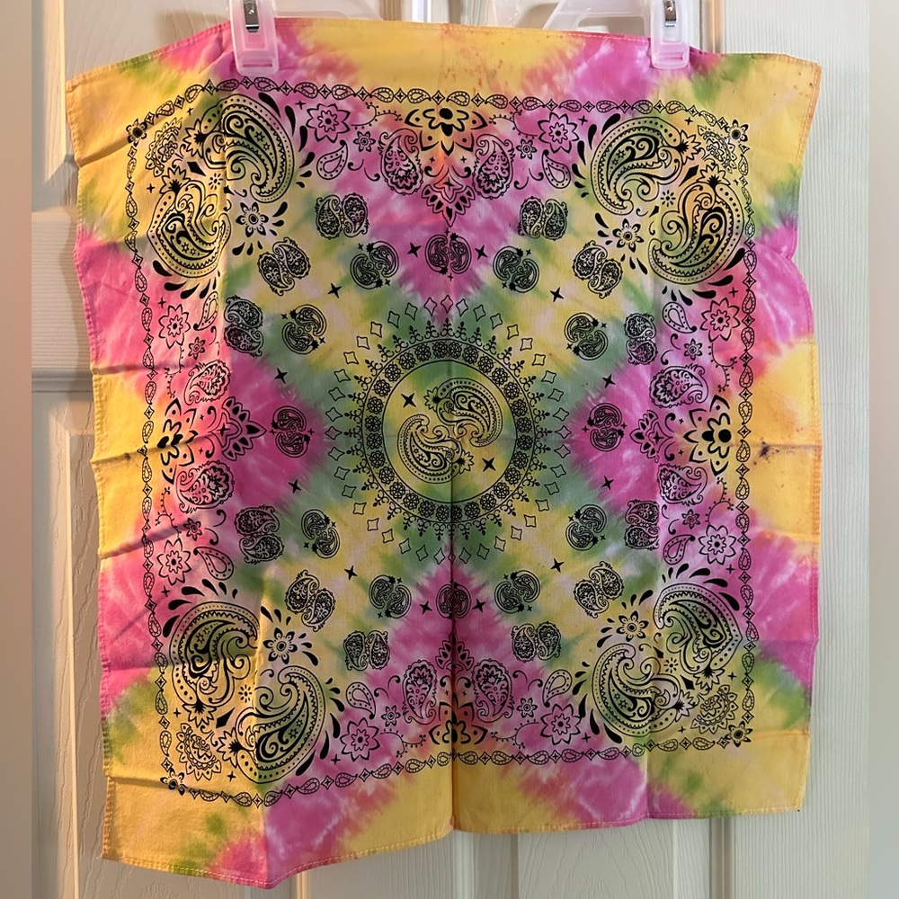 Tie died bandana